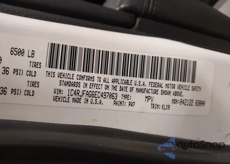 2014 Jeep Grand Cherokee Altitude from USA, damaged, VIN 1C4RJFAG6EC497063